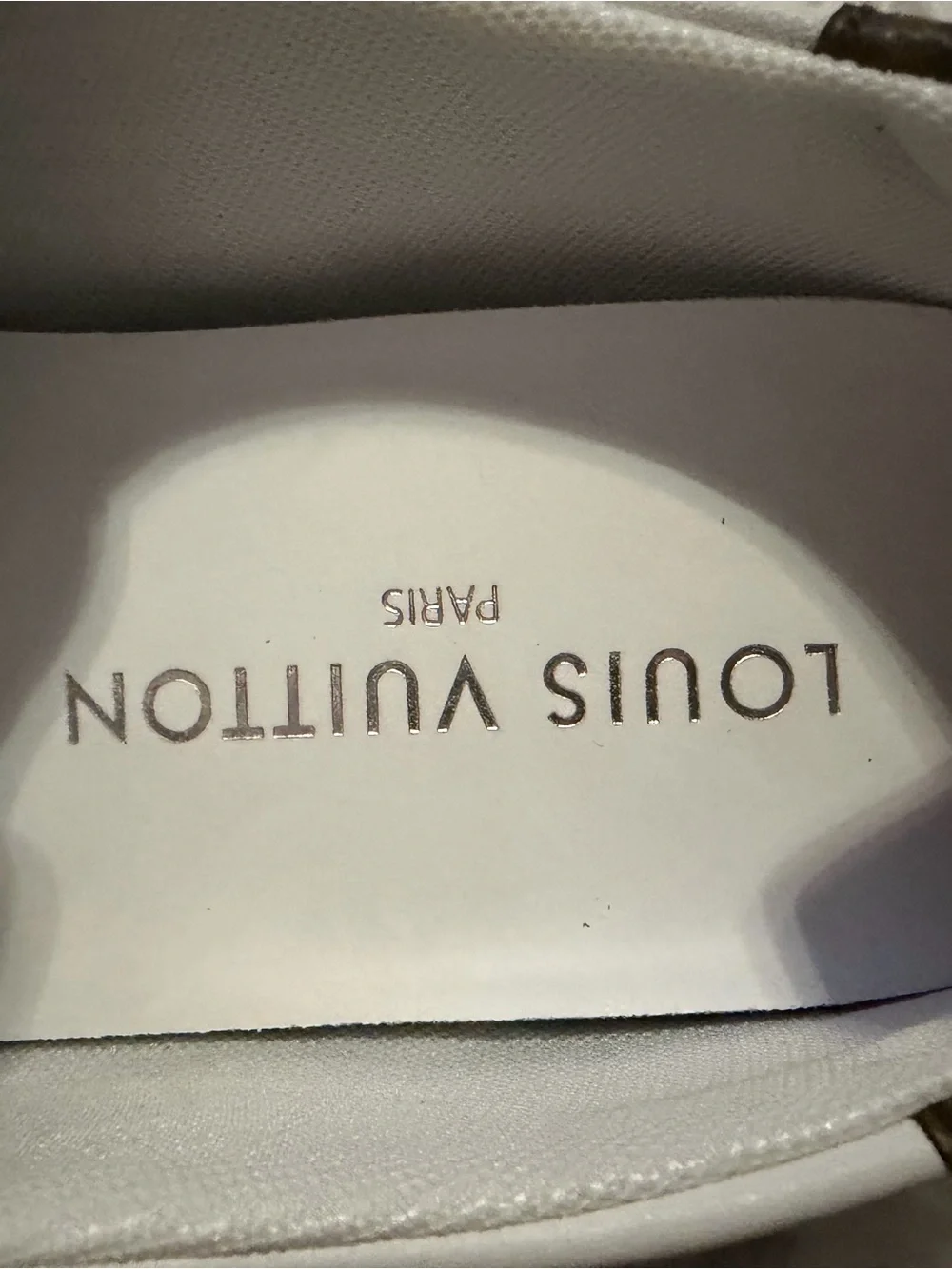 Monogram Calfskin Womens LV Sneakerina White size 37